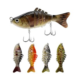 5PCS Fishing Lures for Trout,Bass,Walleye, Predator Fish-Slow Sinking Bionic Fishing Swimming Lures, Slow Sinking Fishing Lure for Freshwater Saltwater