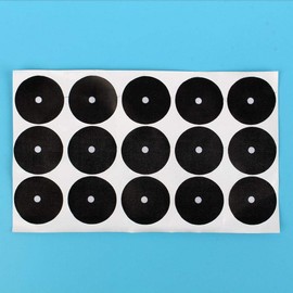 Alomejor Pool Table Spots Billiard Pool Table Ball Marker Position Locator Self Adhesive Billiards Ball Point Stick 15pcs American Serve Point(6g)