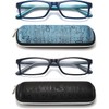 Reading Glasses for Men/Women with Spring hinges, Rectangulart Computer Readers