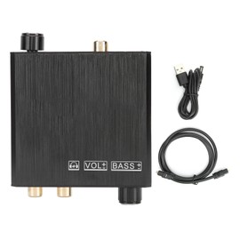 192khz Bass Control DAC Converter Coaxial Spdif for Toslink to for RCA 3.5mm Jack Adapter
