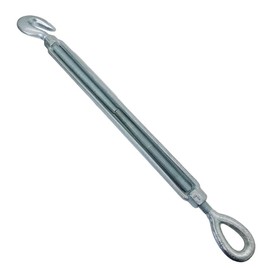 Prolinemax 1/2" x 12" Hook Eye Galvanized Turnbuckle Drop Forged 1500 Lb WLL Hook Eye