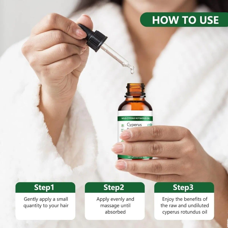 Aceite Cyperus Rotundus Natural Reducción Vello Corporal