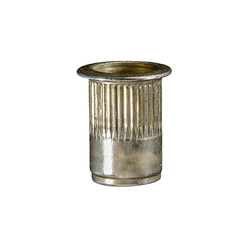 BoltmanShop Insert Nut M6-1.0 .7MM-4.2MM Grip Zinc & Yellow for