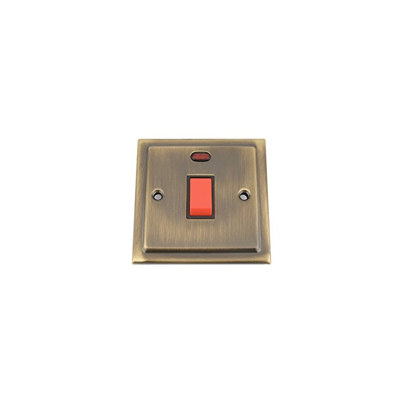 Cooker Oven Switch w/Neon Indicator 45 Amp - Victorian -
