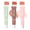 Tinted Lip Butter Balm,3 Pcs Ultra-Hydrating Tinted Lip Gloss Non-Sticky