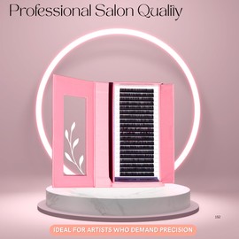 .06 Single Length Lash Trays by SoCal Beauty - Faux Mink Eyelash Extensions, 20 Rows per Tray, Color-Coded Curls, Aluminum Backing & Window View - Professional Salon Quality