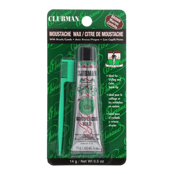Clubman Pinaud Cera Bigote Y Barba Color Castaño 14 Gr