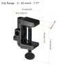 PATIKIL 0.51" Hole Dia. Desk Clamp, 2 Pcs Plastic Adjustable