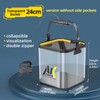 Transparent Foldable EVA Fishing Bucket, 20/22/24cm with 5m Rope Options