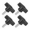uxcell 4Pcs Tee Wing Knobs Thumb Screws, M5 x 20mm