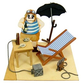 Sankei MP07-23 Studio Ghibli Mini Red Pig Polka Agito, Non-Scale, Papercraft