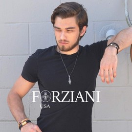 Forziani - DIRK Dagger Pendant Necklace for Men - Premium Quality Stainless Steel Pendant Chain Necklace - Gift Box Packaging Included - Mens Gift