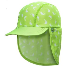 Jona UPF 50+ Sun Protection Flap Hat for Boys Girls Baby Sun Cap Toddler Sun Hats Cap with Neck Flap Summer Beach Hat Swim Cap, Kids Legionnaire Hat Flap Cover Cap (Small, Green)