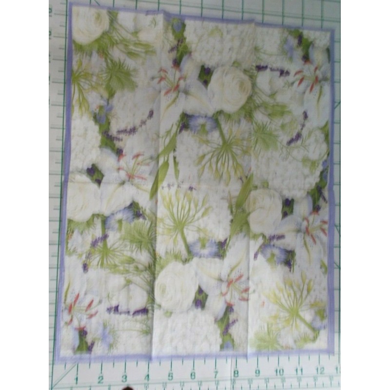 Caspari Two Decorative Hostess Napkins for Decoupage "White Blooms"