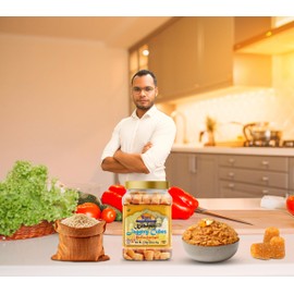 Rani Kolhapuri Jaggery Cubes (Unrefined Cane Sugar) 35oz (2.2bs) 1kg PET Jar ~ All Natural, No Color added, Gluten Friendly | Vegan | NON-GMO | Kosher | No Salt or fillers