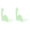STOBOK Dinosaur Metal Bookends - Children's Bookshelf Table Top Shelf
