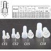 Rextin 1000pcs CE2 Closed End Wire Crimp Connectors Protective Wire