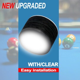 CUEELF Billards Cue Tip with Clear SS/S/M/H Black Laminated 14mm Pool Cue Tip 8 Layers of Skin Cue Stick Tip Professional Billiards Accessories-2 pcs