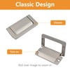 MOROBOR 4PCS Flush Ring Hidden Pull Handles, Zinc Alloy Cabinet