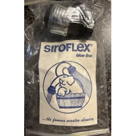 Siroflex Double Swivel Sprayer Black & Chrome Made In Italy Blue Line - New
