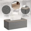 TNTAIAHL Tissue Box Cover, PU Leather Tissue Box Holder Rectangular