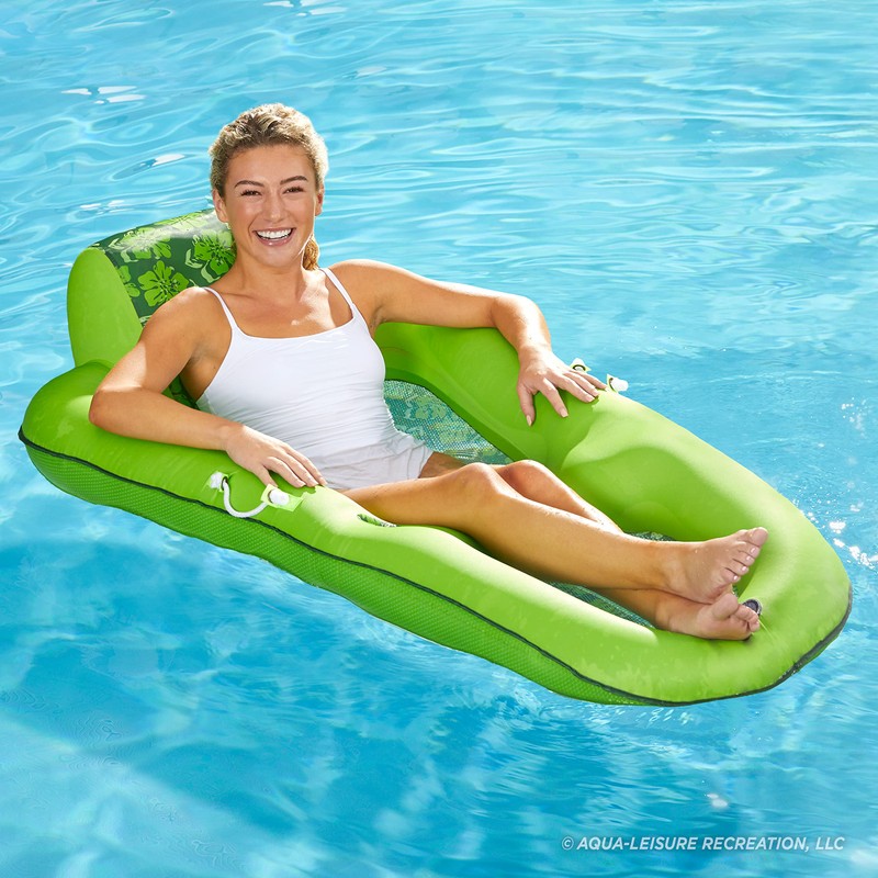 Aqua LEISURE Luxury Water Lounge, X-Large, Inflatable Pool Float with