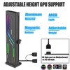 Black Graphics Card Support Bracket ARGB VE180-Black, GPU Stand Brace