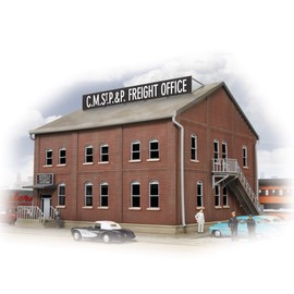 Walthers Cornerstone Series Kit HO Scale Freight Office Kit, 8