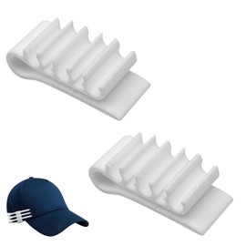 PAVIKE Golf Tee Holder (2 Pcs) Golf Tee Hat Clip Golf Tee Holder Cap Cap 3D Printed Golf Cap Clip Organizer Clip Lightweight Sports Accessory Holds Multiple Tees Clip Organizer for Golf Lovers