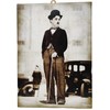 KUSTOM ART Charlie Chaplin Charlotte Charlotte Laser Print on MDF