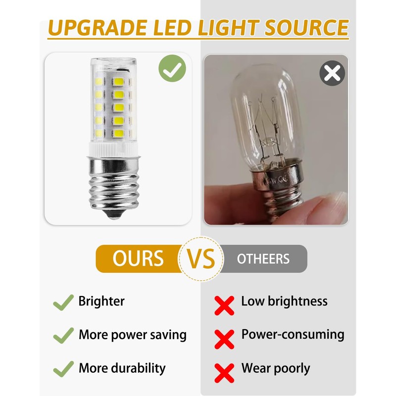 2 Pack Freezer Light Bulb Replacement Kei D28a Kel 2811