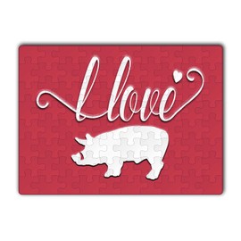 Makoroni -I Love Warthogs Animal - Jigsaw Puzzle 80 pcs, DesO21