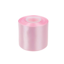 Ribbonitlux 3" wide Double Face Satin Ribbon 25 Yards (117-Light Pink）, Set For Gift Wrapping, Party Decor, Sewing Applications, Wedding and Craft