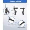 DSWSQ Ditch Hood Hinge Light Brackets for 2015-2020 Ford F150