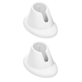 Juroicessry 2 Pieces White Nail Polish Bottle Holder - Fingernail Polishing Tool, Fingernail Painting, Nail Art Tools,Nail Art and Polish，Nail Polish