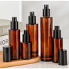 ASTRQLE 2 PCS 120ml 4oz Amber Glass Spray Bottles Refillable