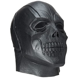 Rubie's mens Arkham City Adult Deluxe Overhead Latex Black costume masks, Multi, One Size US