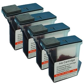 Colour-Store 4x Pitney Bowes 797-0, 797-M, 797-Q New Compatible Red Fluorescent Ink Cartridge For Mailstation 2 K700 K7M0