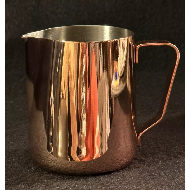 bonVIVO New bonVIVO Milk Frother Steamer Cup Copper Finish Stainless