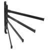 Black Swivel Towel Bar Punch Free Bathroom Towel Rack Wall