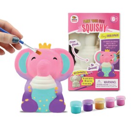 DOODLE HOG Elephant Squishy Painting Kit - Squishy Toys for Kids, Squishies for Kids - Slow Rise Squishy Animals - Ideal Arts and Crafts, Gifts for 8-12, Girls & Boys, Easter Basket Stuffers