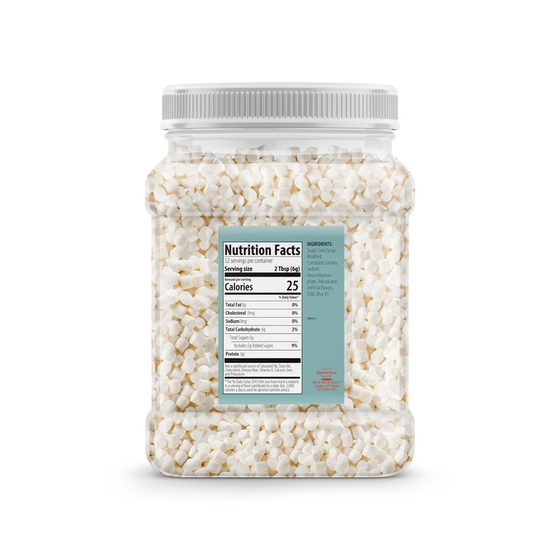 Unpretentious Mini Dehydrated Marshmallow Bits, 11 oz, Topper for Cereal,