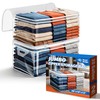 2 Pack 20 Gallon Clear Storage Bags for Clothes with