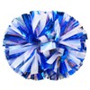 Hooshing 2PCS Cheerleading Pom Poms with Baton Handle Rainbow Blue
