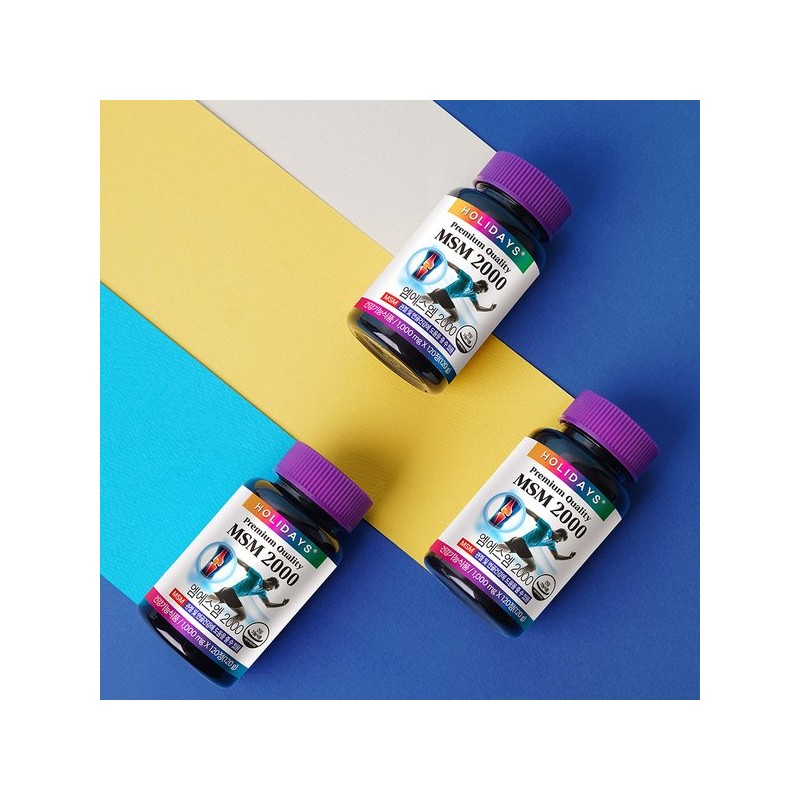 Holidays 홀리데이즈 MSM2000 2병 선물세트 240정 Holidays MSM2000 2-Bottle Gift