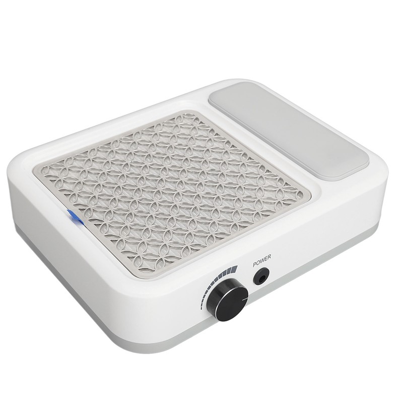 Nail Dust Collector with Reusable Filter Hand Pillow Speed Adjustable