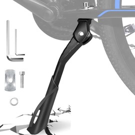 Bicycle Stand, 24-29 Inches, Adjustable Universal Bicycle Stand, Height Adjustable, Non-Slip Side Stand, Aluminium Alloy for E-Bike, Road Bike, Mountain Bike, Trekking Bike
