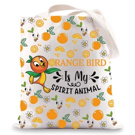MYSOMY Orange Bird Cosmetic Makeup Bag Orange Bird Gifts Orange Bird is My Spirit Animal Orange Bird Merchandise (Orange Bird tb)