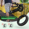 isinwheel Solid Tire, 10Inch Honeycomb Anti-Explosion Rear Tire, Electric Scooter