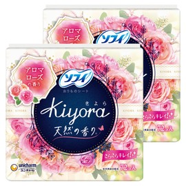 Sofy Kiyora Gentle Rose, 72 Packs x 2 Packs (Bulk Purchase)